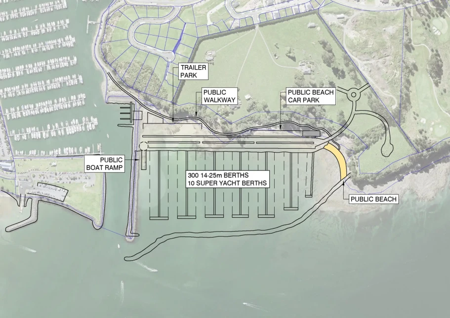 Marina layout plan